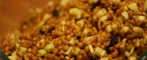 Happy Jew Year: Wheat Berry Salad with Walnuts and Apples