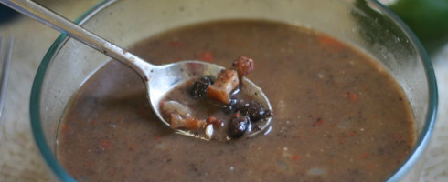 It’s Getting Dark Early: Smoky Black Bean Soup