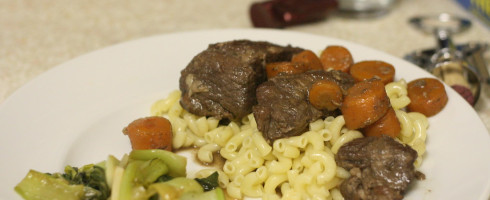 Sunday Dinner, Monday Lunch: Seared and Braised Pork with Red Wine